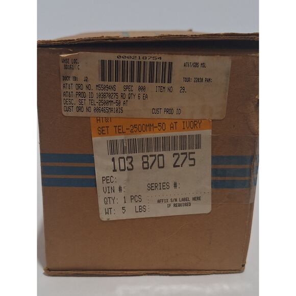 AT&T 2500MM-5D Ivory Touch-Tone Desk Phone – Mint NOS Reconditioned - Picture 5 of 6